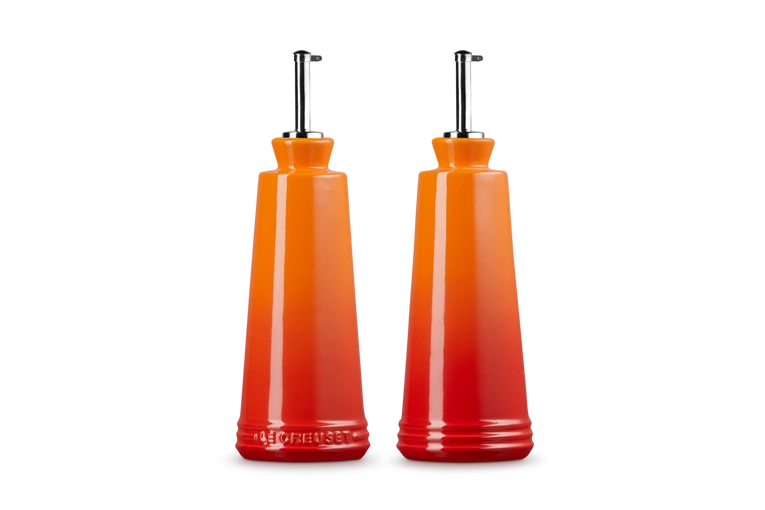 Le Creuset - Zestaw do oliwy i octu 300ml Płomienny