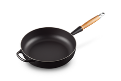 Le Creuset - głęboka patelnia żeliwna czarny Sauté 28 cm
