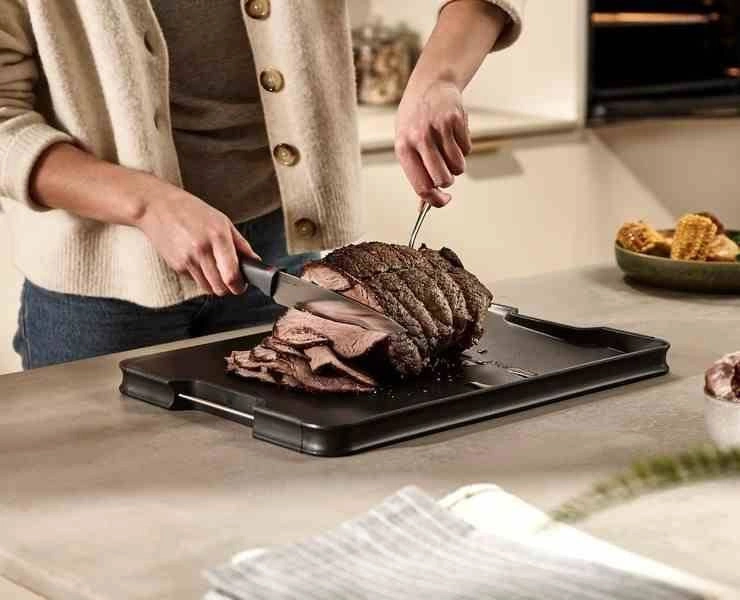 Joseph Joseph - Deska L Cut&Carve™ Plus, czarna