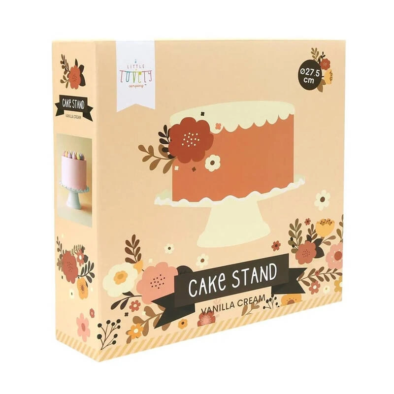 A Little Lovely Company - Patera z falistym brzegiem VANILLA 27.5 cm