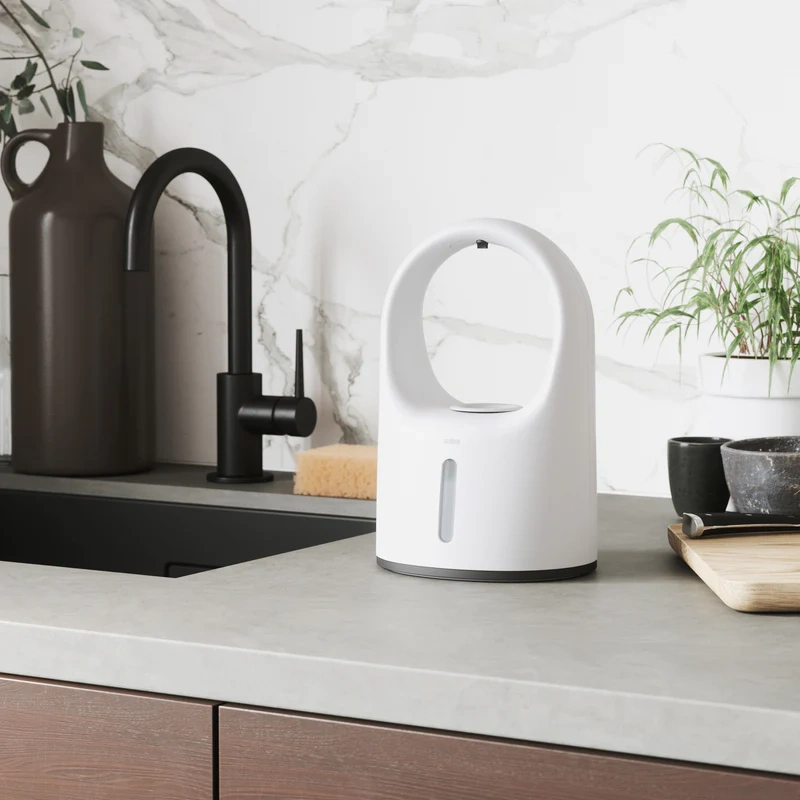 Umbra - Dozownik automatyczny do mydła biały RAIN