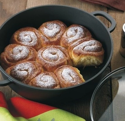 Kela - Naczynie okrągłe 5l +szklana pokrywka Kerros