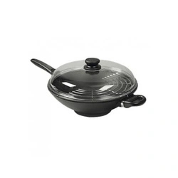 SKK - Patelnio- wok tytanowy 32/11 z pokrywą żaroodporną indukcja