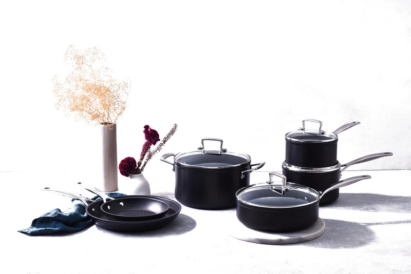 Le Creuset - zestaw garnków i patelni TNS z powłoką nieprzywieralną 6 cz.