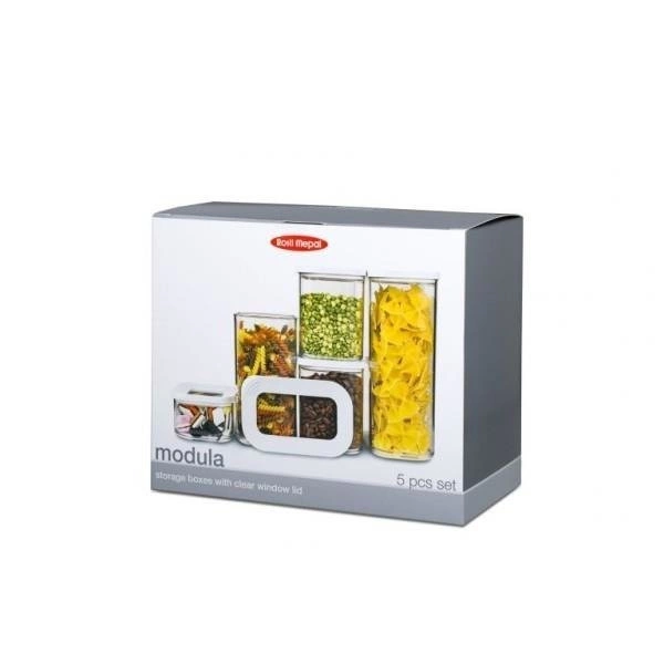 Mepal - Zestaw 5 pojemników na żywność Modula