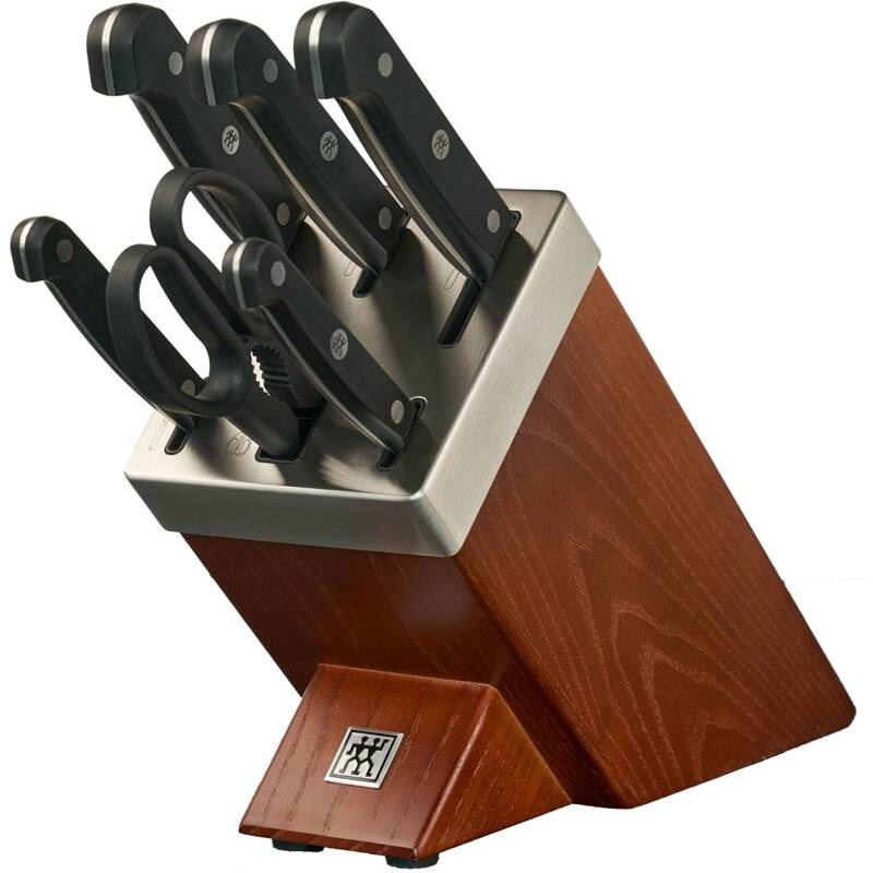 Zwilling - zestaw noży kuchennych w bloku ostrzącym Twin Gourmet 7 części