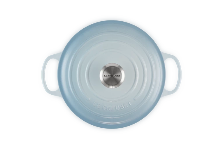 Le Creuset - garnek żeliwny Signature 24 cm 4,2 l Coastal Blue
