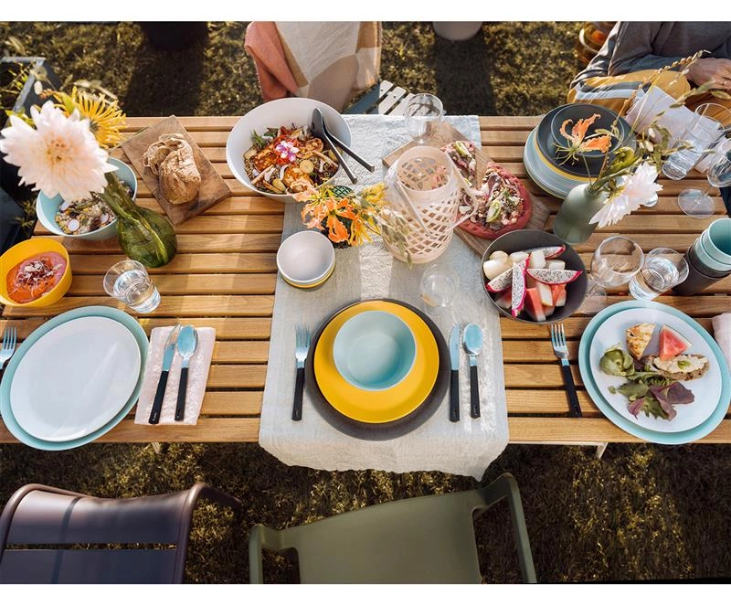 Mepal - Zestaw łyżek do sałaty Bloom Pebble white