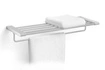 Zack - ATORE półka łazienkowa z relingiem stal polerowana