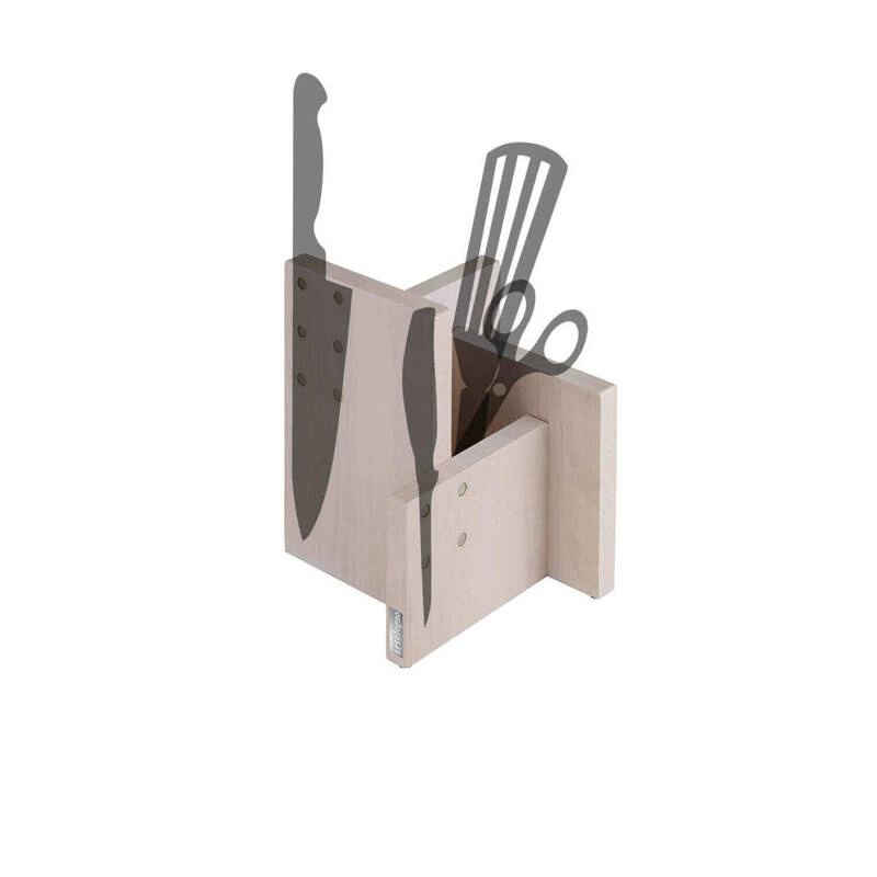 ARTELEGNO - KOMBI Magnetyczny stojak na noże z pojemnikiem