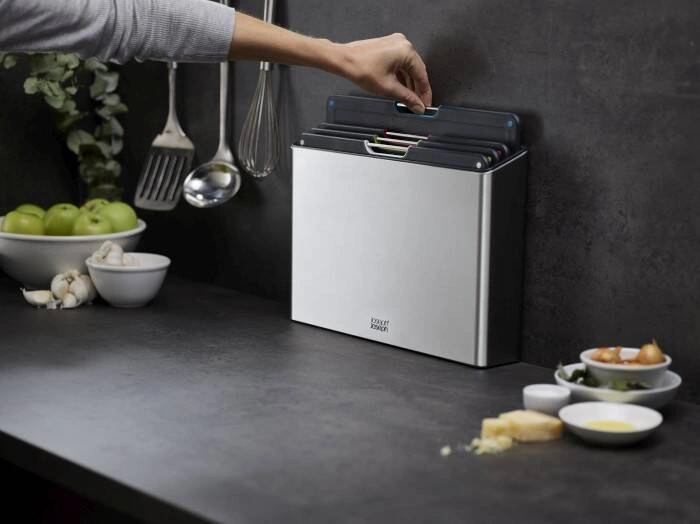 Joseph Joseph - Zestaw 4 desek do krojenia Folio™ Steel