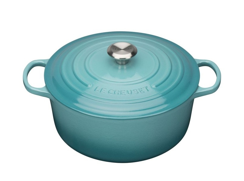 Le Creuset - brytfanna żeliwna emaliowana Signature okrągła 22 cm 3,3 l karaibska