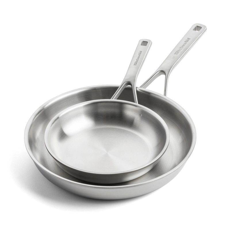 KitchenAid - Patelnie 3-warstwowe stalowe zestaw 20+28 cm