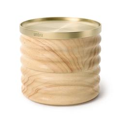 Umbra - Szkatułka drewniana na biżuterię brassTESORA