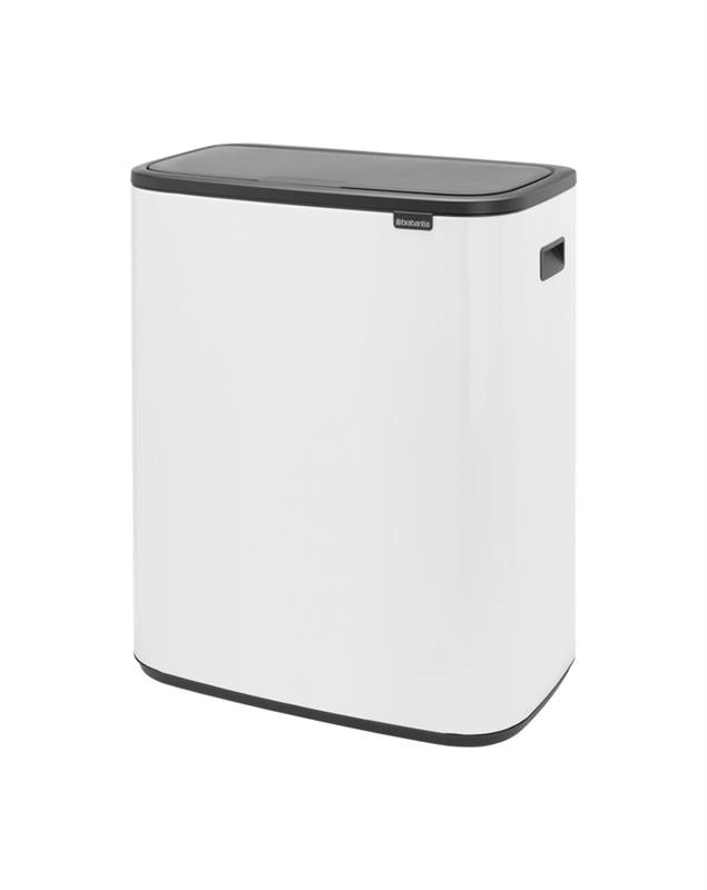 Brabantia - kosz na śmieci Bo Touch Bin 60L (2 x 30) biały