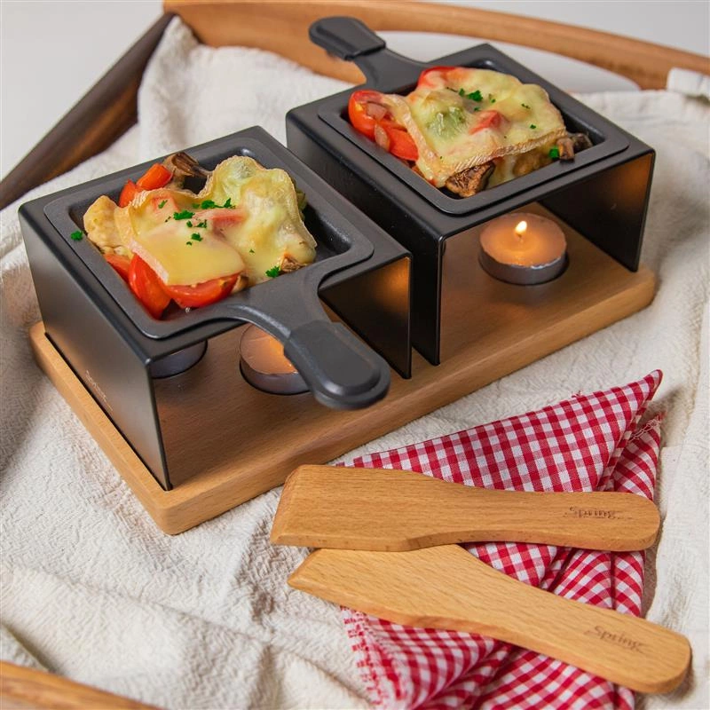 Spring - mini-raclette na tealight dla 2 osób, 24,5 x 12,5 x 8 cm GOURMET PARTY