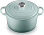 Le Creuset - garnek żeliwny emaliowany Signature okrągła 24 cm 5 l Sea Salt