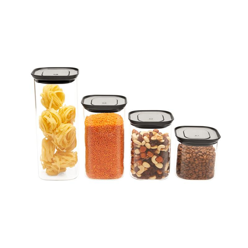 Lurch - pojemnik kuchenny, szkło borokrzemowe/stal nierdzewna, 1,9 l, 11 x 11 x 26 cm