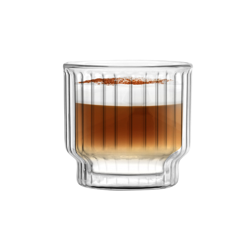 Vialli Design - 2 pucharki do deserów z podwójną ścianką 260ml Lungo