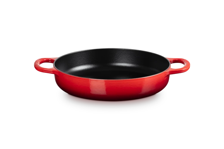 Le Creuset - patelnia żeliwna uniwersalna 28 cm wiśniowa