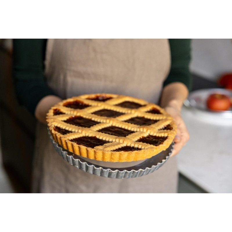 Marcato - Ryflowana forma do pieczenia z wyjmowanym otworem na dnie 24 cm