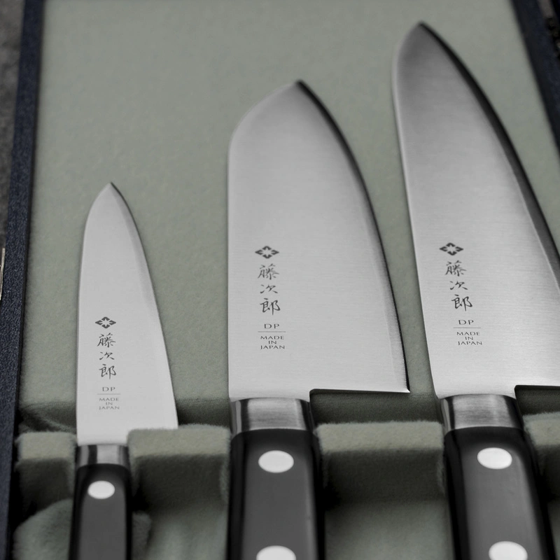 Tojiro - DP3 Zestaw Nóż Szefa kuchni 21 cm + Santoku 17 cm + Uniwersalny 12 cm