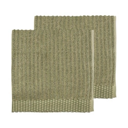 Södahl - Ręczniki 40 x 60 cm 2 sztuki Melange olive