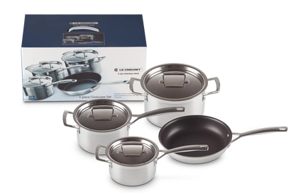 Le Creuset - komplet stalowych garnków 4 el. 3-ply