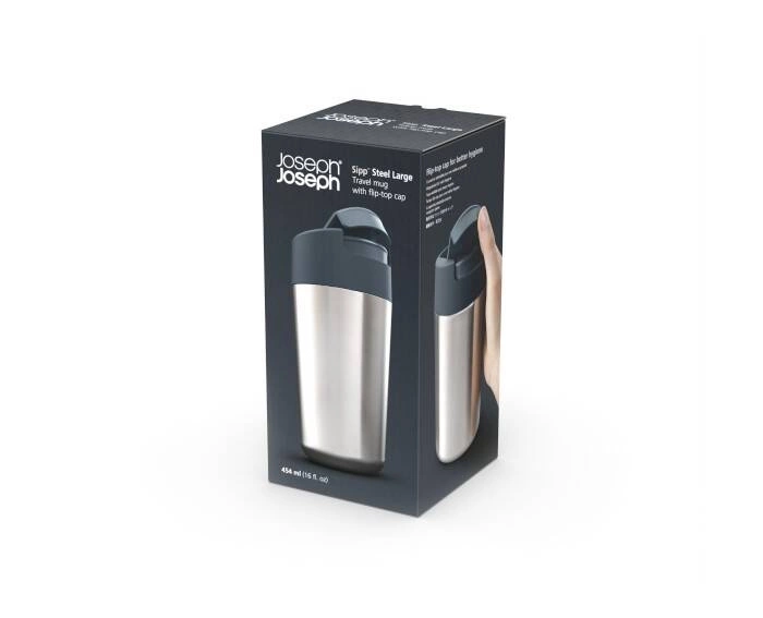 Joseph Joseph - Kubek termiczny 454ml Sipp™, szary