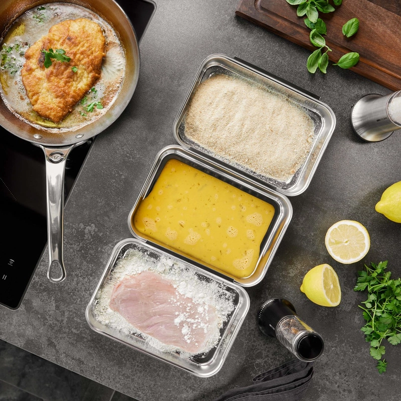 GEFU - PANDO Zestaw do panierowania (3 elementy)