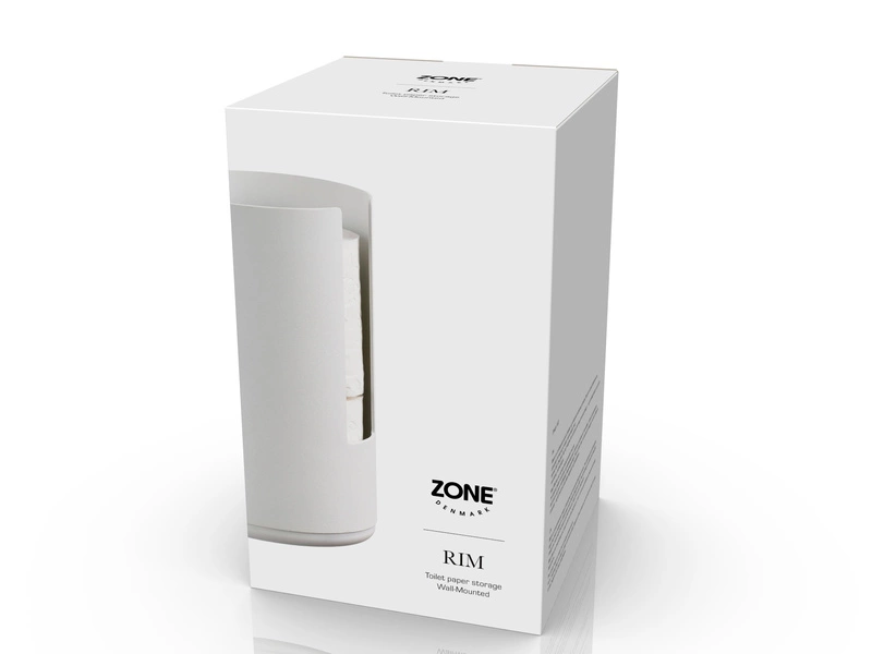 Zone Denmark - Pojemnik ścienny na papier toaletowy Rim White