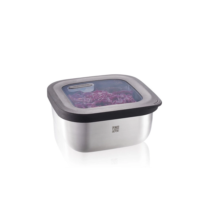 GEFU - pojemnik stalowy kwadratowy 900 ml PROVIDO