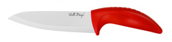 Vialli Design - Nóż ceramiczny szefa kuchni czerwony 15 cm
