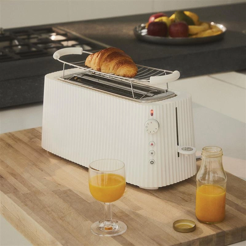 Alessi - toster XXL, biały Plisse