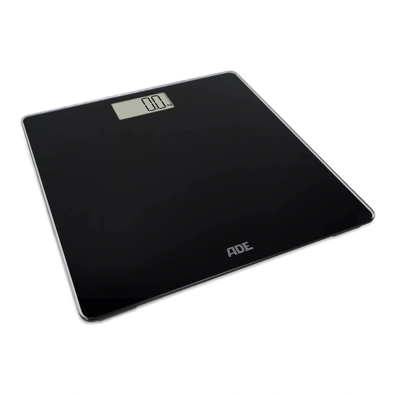 ADE - waga łazienkowa, do 180 kg, 30 x 30 cm, czarna