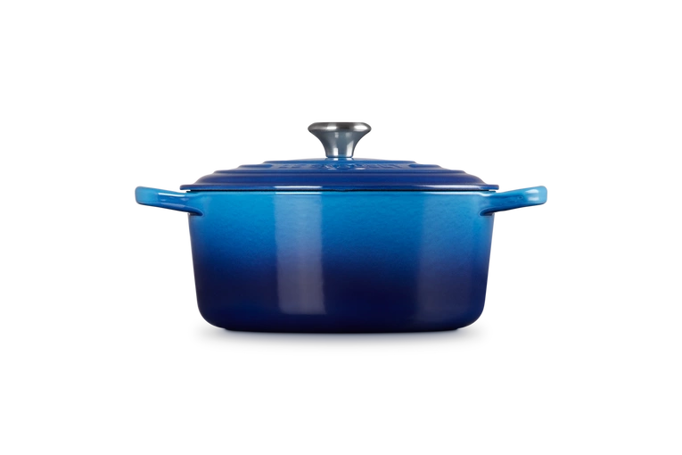Le Creuset - garnek żeliwny emaliowany Signature 22 cm 3,3 l azure