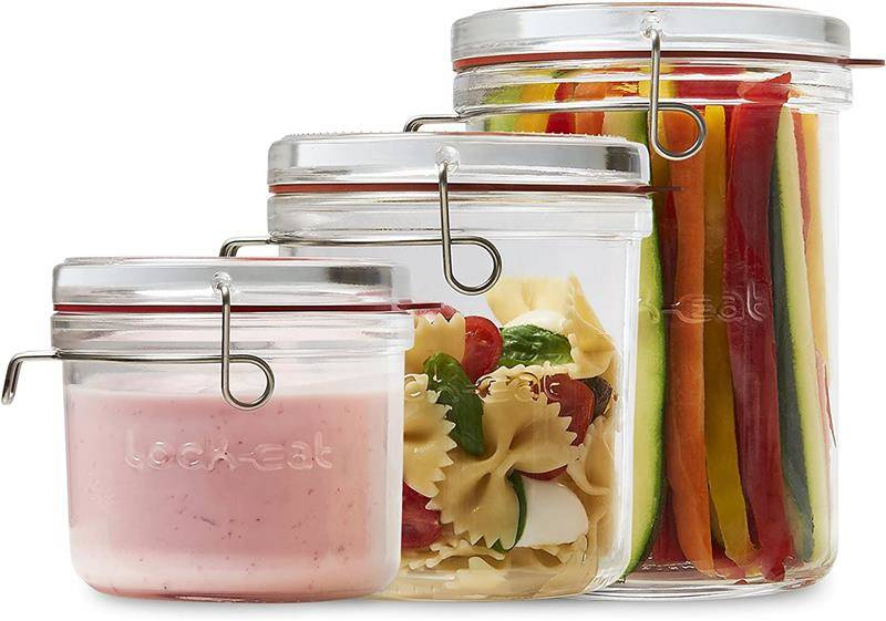 Luigi Bormioli - Zestaw 3 słoików Frigo Lock Eat
