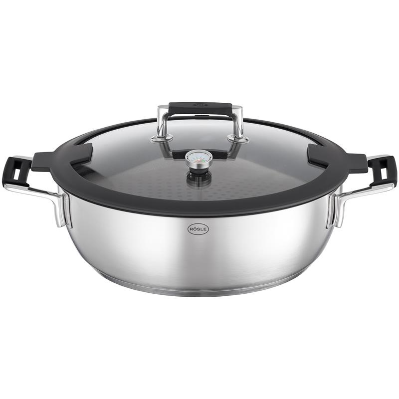 Roesle - Brytfanna do gotowania na parze z pokrywą 28cm Silence PRO