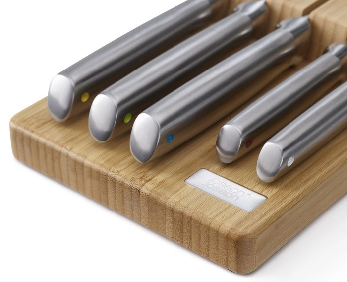 Joseph Joseph - Zestaw 5 noży w bamb. organizerze Elevate Steel
