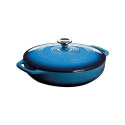 Lodge - Garnek żeliwny emaliowany - niebieski 3,5L