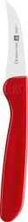 Zwilling - Nóż do obierania warzyw TWIN Grip 5 cm czerwony