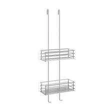 Zack - IPARO podwójny koszyk na szybę prysznicową stal matowa  