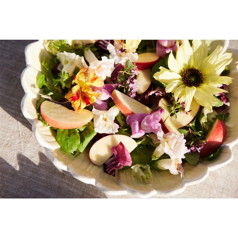 Sagaform - talerz głęboki, dolomit, śred. 27 x 5,5 cm, biały Dagny