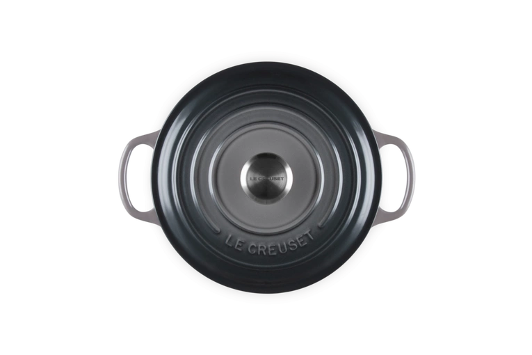 Le Creuset brytfanna żeliwna emaliowana Signature okrągła 24 cm 4,2 l flint