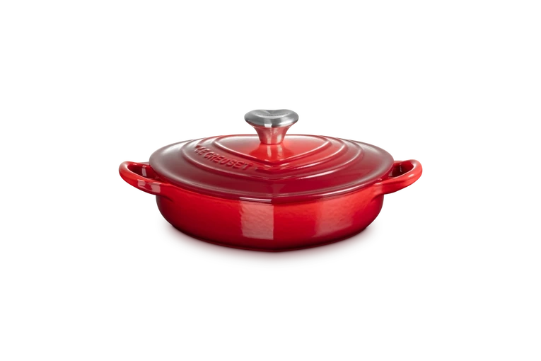 Le Creuset - Garnek Profesjonalny Gourmet Serce 20 cm Wiśniowy