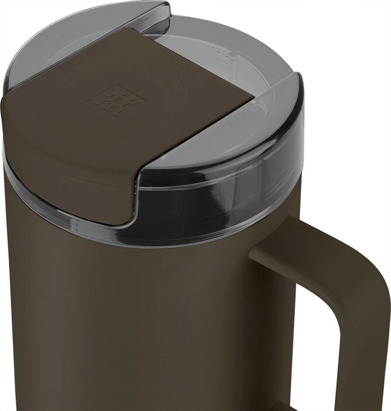 Zwilling - THERMO PLUS Kubek termiczny z uchwytem - 380ml, brązowy