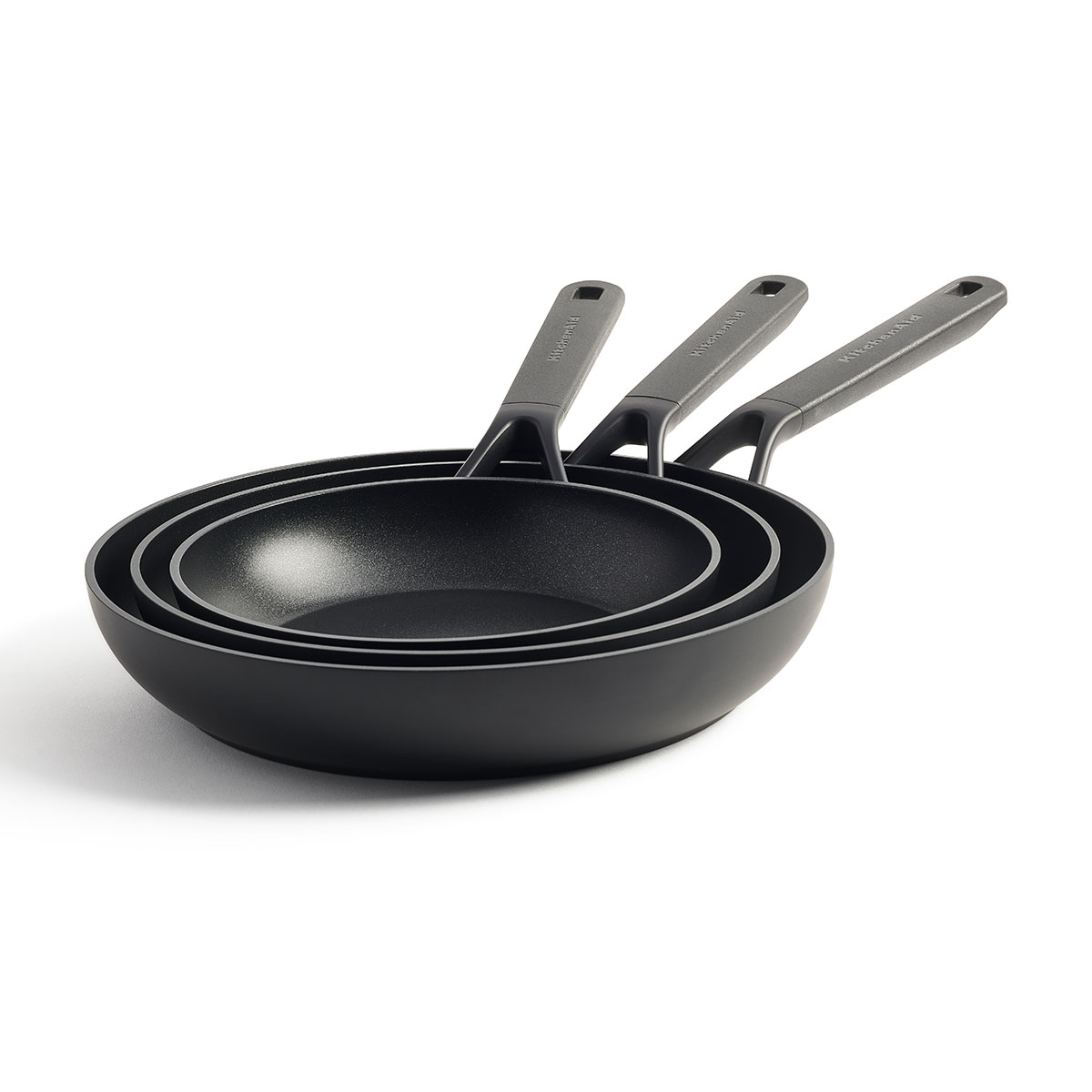 KitchenAid Patelnie ceramiczne zestaw 20+24+28 cm