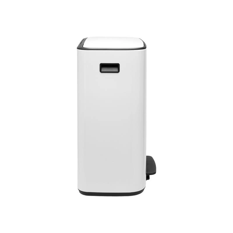 Brabantia - Kosz na śmieci pedałowy Bo 2x30L biały