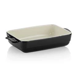 Kela - naczynie żaroodporne, 32x19x6,5 cm, czarne Malin