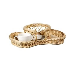 La Porcellana Bianca - wiklinowy kosz na 6 filiżanek Midollino